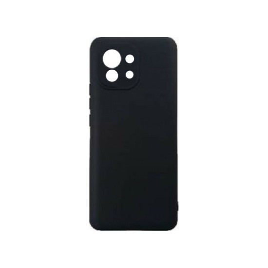 Funda de Silicona con Marco de Cámara para Xiaomi Mi 11 Lite Negro Funda de Silicona con Marco de Cámara para Xiaomi Mi 11 Lite Negro
